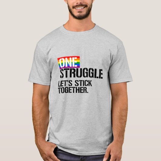 T-shirt Un combat, restons unis (Devant)