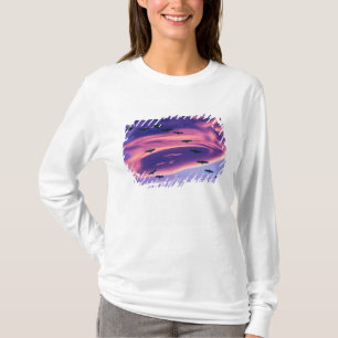 T-shirt Un composite photo de grues du Canada en vol