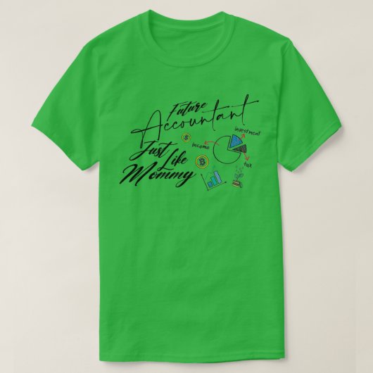T-shirt Un comptable comme maman (Design devant)