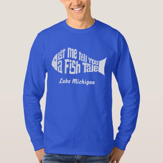 T-shirt Un conte de poisson Nom du lieu Customisé (Devant)
