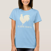 T-shirt Un coq comme horloge d'alarme (Devant)