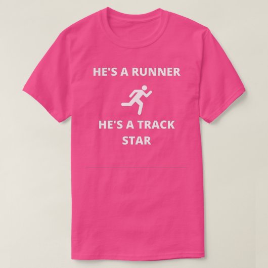 T-shirt Un Coureur A Une Trackstar  (Design devant)