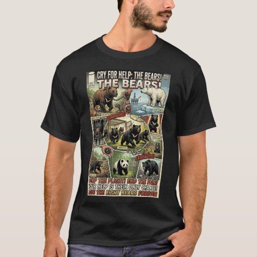 T-shirt Un cri à l'aide (Devant)