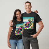 T-shirt Un Crocodile Conduisant Un Beach Buggy (Unisexe)
