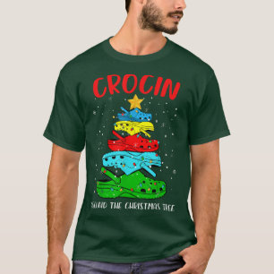 T-shirt Un Croquet autour du pyjama d'arbre de Noël Drôle