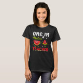 T-shirt Un Dans Melon Professeur Pastèque Fruits Tropiques (Devant entier)