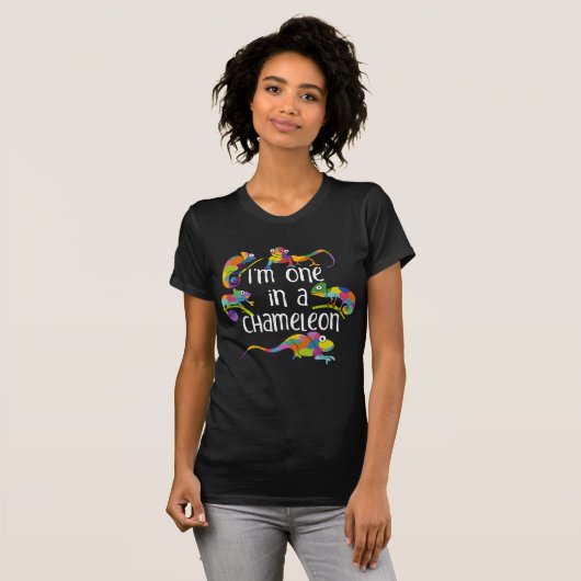 T-shirt Un dans un Chameleon Cute Graphic (Devant entier)