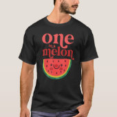 T-shirt Un Dans Un Melon Bébé Cute Watermelon Premier Anni (Devant)