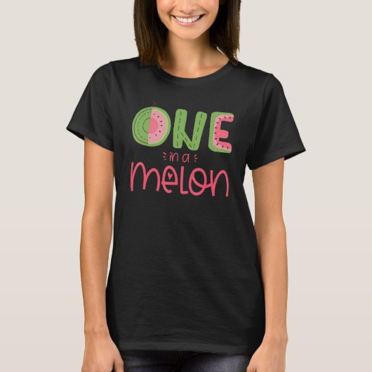 T-shirt Un Dans Un Melon Cute Watermelon Fruit Premier Bir (Devant)