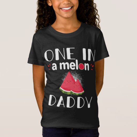 T-Shirt Un Dans Un Melon Daddy Funny Watermelon Match Fami (Devant)