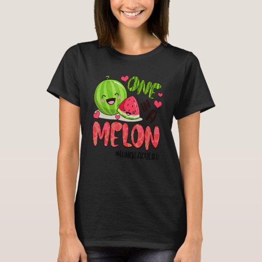 T-shirt Un dans un melon déjeuner Lady Life Watermelon été (Devant)