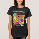 T-shirt Un dans un Melon Fruit dit 11e anniversaire 11 an (Devant)