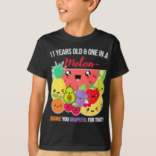 T-shirt Un dans un Melon Fruit drôle dire 11e anniversaire