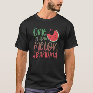 T-shirt Un dans un Melon Grand-mère jumelé famille pastèqu
