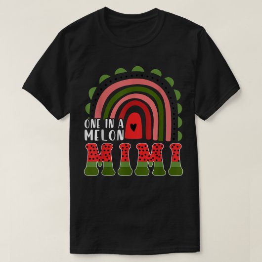T-shirt Un Dans Un Melon Mimi Watermelon Rainbow Shirt Sum (Design devant)