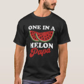 T-shirt Un Dans Un Melon Papa Watermelon Summer Retro Cute (Devant)