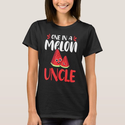 T-shirt Un dans un oncle melon famille de pastèque (Devant)