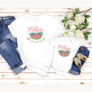 T-shirt Un dans une maman melon