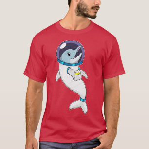 T-shirt Un dauphin en tant qu'astronaute en costume