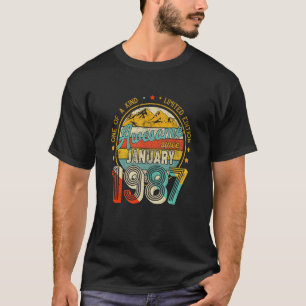 T-shirt Un De A Kind Ltd Edition 36 Ans Awesome Depuis J