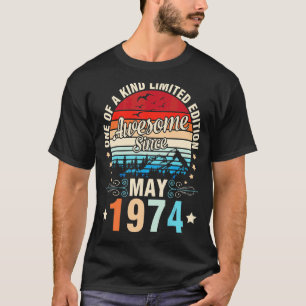 T-shirt Un De A Kind Ltd Edition 48 Ans Étonnant Depuis M