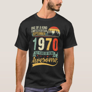 T-shirt Un De A Kind Ltd Édition Sep 1970 52 Ans De Bei