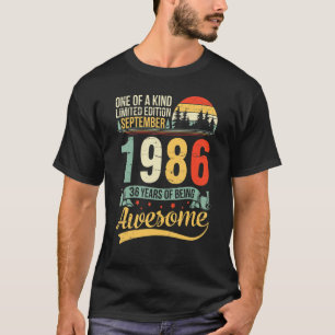 T-shirt Un De A Kind Ltd Édition Sep 1986 36 Ans De Bei