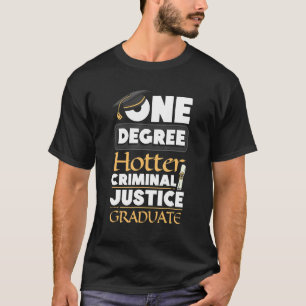 T-shirt Un Degré De Police De Justice Pénale Futur
