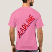 T-shirt "Un délai n'est-il pas simplement une ligne morte (Dos)