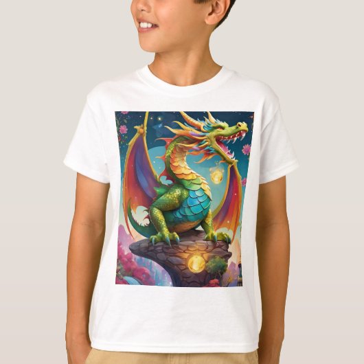 T-shirt Un délice enchanté : Le Dragon Whimsical (Devant)