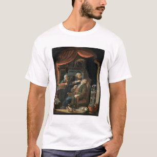 T-shirt Un dentiste examinant la dent d'un vieil homme