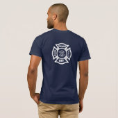 T-shirt Un département EMT du feu (Dos entier)