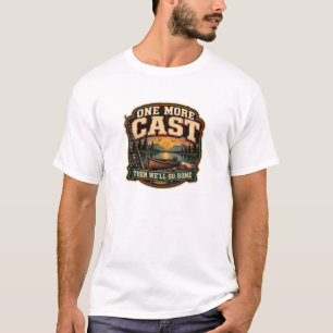 T-shirt Un dernier lancer pêche vintage