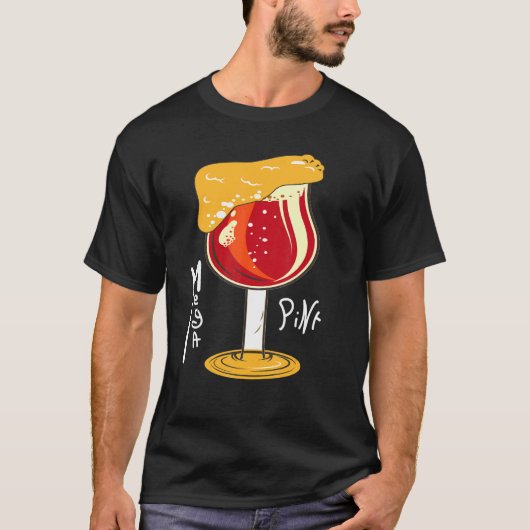 T-shirt Un design de pinte méga (Devant)