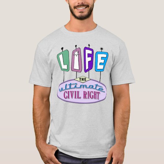 T-shirt Un design pro-vie d'inspiration rétro sur les chem (Devant)