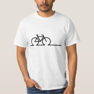T-shirt Un dessin très proche. Vélo E-bike de course et