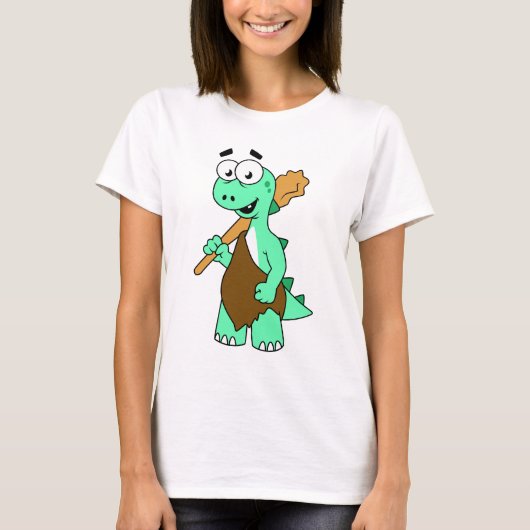 T-shirt Un Dessin Tyrannosaurus Rex Caveman. (Devant)