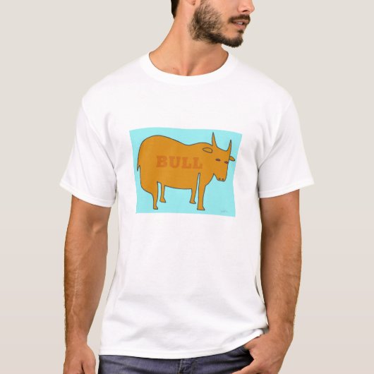 T-shirt Un dessin unique d'un taureau (Devant)
