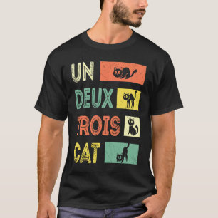T-shirt Un Deux Trois Chat Antique Chat Chaton Minou