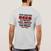 T-SHIRT UN DIEU A CRÉÉ LA BIÈRE (Dos)