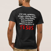 T-shirt Un Dieu apostolique (Dos)