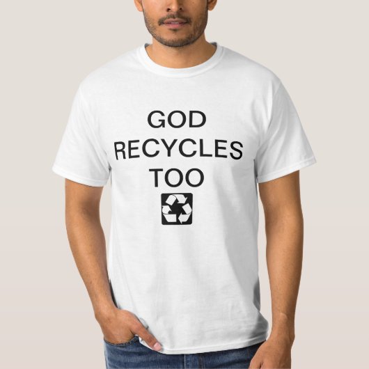 T-SHIRT UN DIEU RÉUTILISE (Devant)