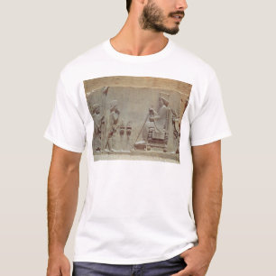 T-shirt Un dirigeant médian versant l'hommage sur le Roi