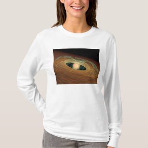 T-shirt Un disque de planète-formation poussiéreux en