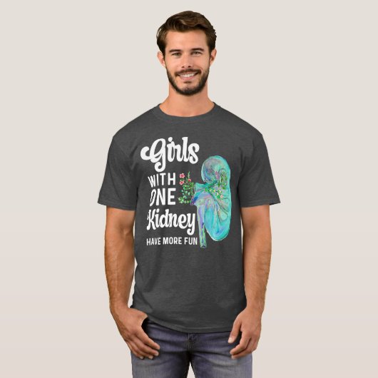 T-shirt Un donneur de rein transplanter infirmière technol (Devant entier)