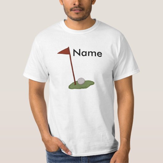 T-shirt Un drapeau de golf (Devant)