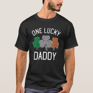 T-shirt Un Drapeau Irlandais Lucky Daddy St. Patrick's Day