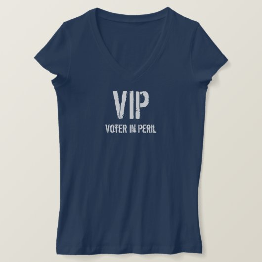 T-shirt Un électeur VIP en péril (Design devant)