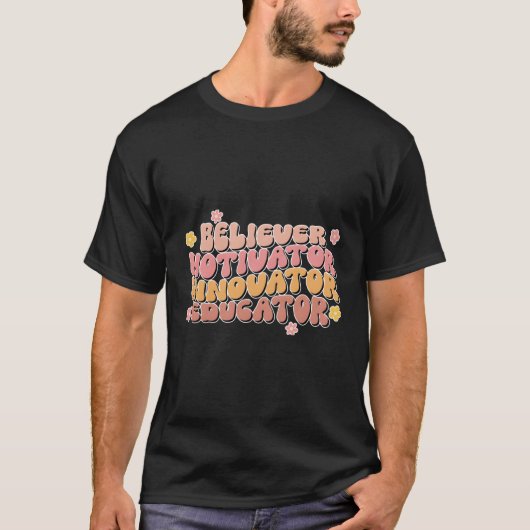 T-shirt Un Enseignant Awesome Voyage Enseignant Avec Le Re (Devant)