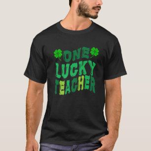 T-shirt Un enseignant chanceux Enseignant École Cadeau ens